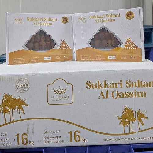 Kurma Sukari Sultani 1Kg (1 Dus isi 16 pcs)
